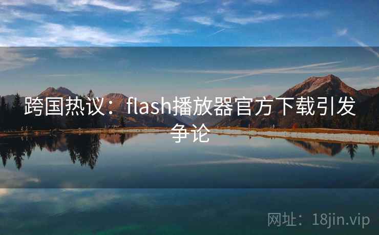 跨国热议：flash播放器官方下载引发争论  第2张